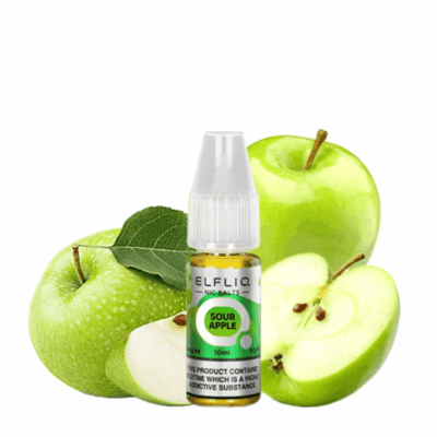 Sour Apple Nic Salt 10ml - Elfliq by Elf Bar
